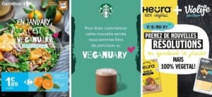 Veganuary France / Carrefour / Starbucks / Heura / Violife